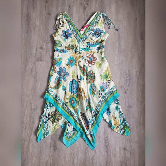 Strawberry Faire Dresses & Skirts - Strawberry Faire beaded handkerchief dress